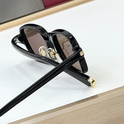 CAR New Rectangular Full Frame Simple Plate Personalized Sunglasses Men's and Women's Color-changing Sunglasses UV Protection CT0539S