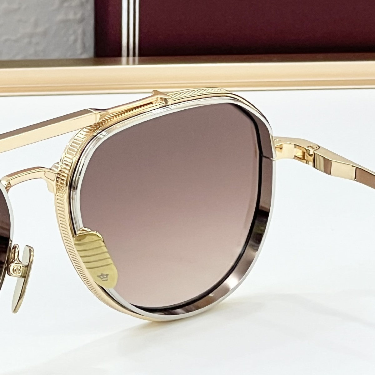 JACQ Cross-border Fashion Luxury Metal Frame Sunglasses High Version Men's and Women's Sunglasses UV Protection COMMANDER