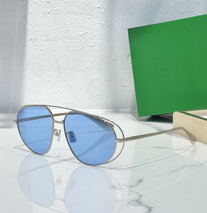 Cross-border BV1344S Pilot Sunglasses Toad Glasses Men's Metal Frame Sunglasses Women's Advanced Sense UV Protection