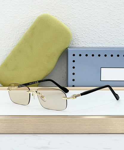 GG1221S Sunglasses Women's High-end Fashion Personality Xiaohongshu Ins The Same Frameless High-version Sunglasses Men