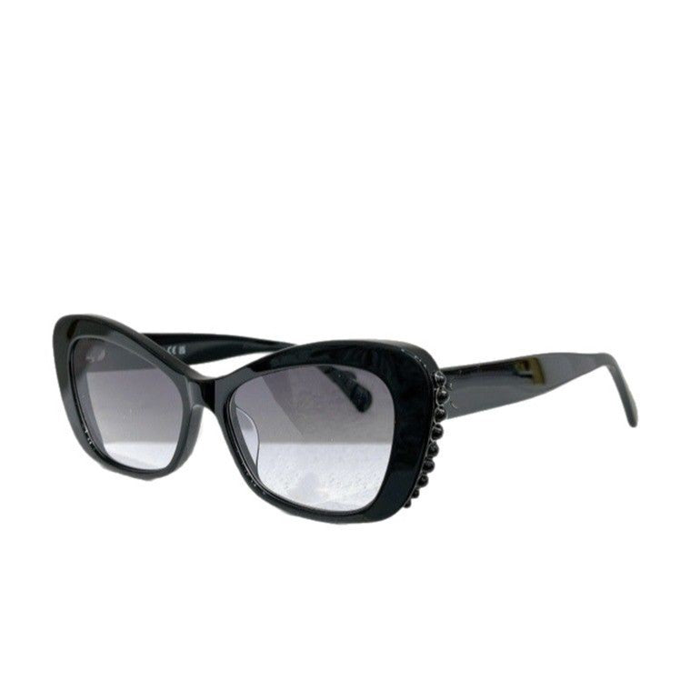 Cross-border Xiaoxiangjia Cat Eye Sunglasses Women's High Sense of European and American Style Fashion Internet Celebrity 5481H Personalized Pearl Sunglasses