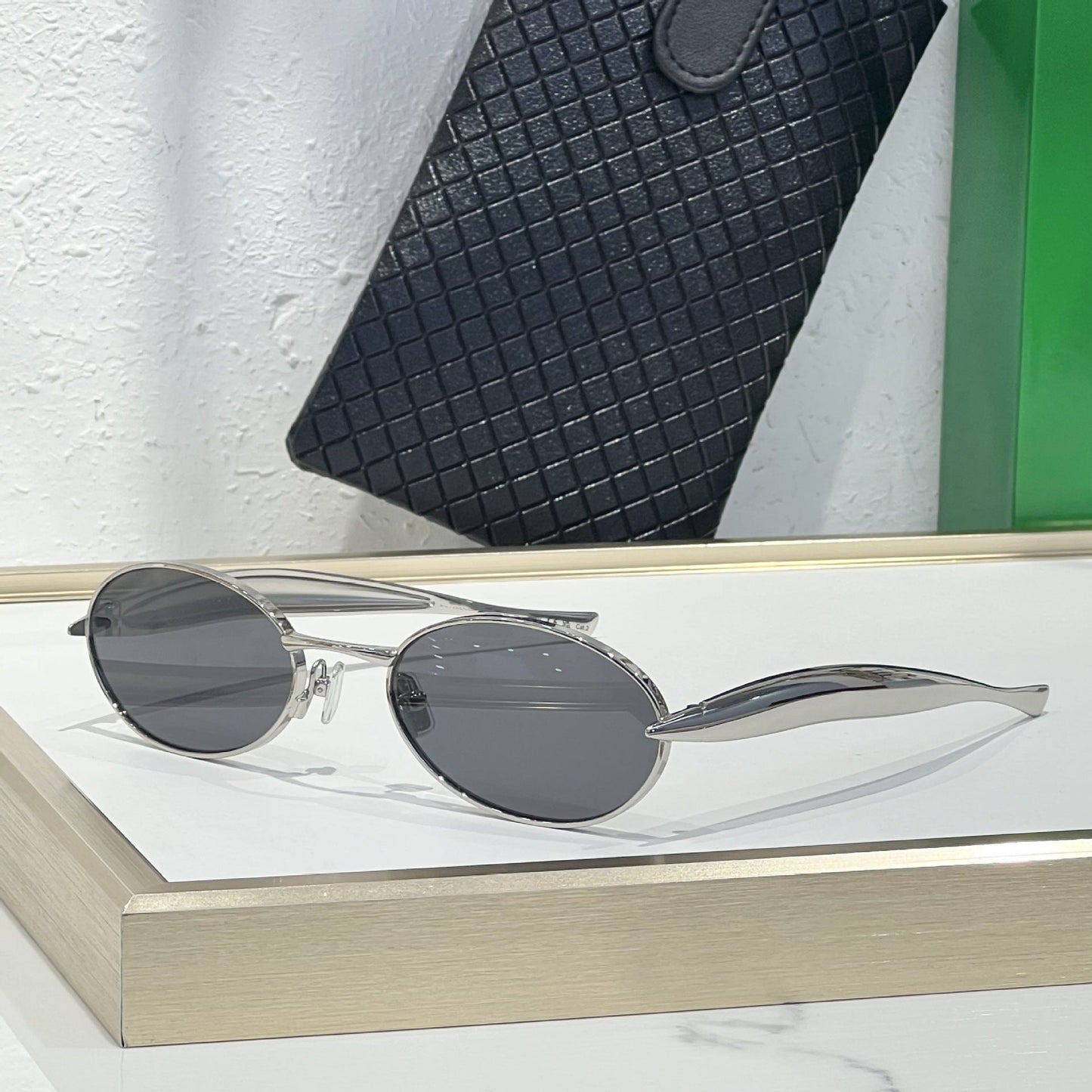 Cross-border European and American Sardines Metal Sunglasses Men's High-end Fashion Glasses Big-name Sunglasses Women's UV Protection