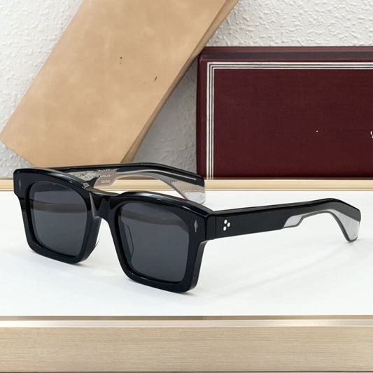 Cross-border JACQ New Fashion Box Sunglasses Men's High-end Sense Retro Versatile Sunscreen Sunglasses Women's UV Protection