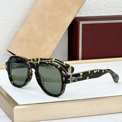 Cross-border JACQ Turquoise Japanese Handmade Glasses Fashion Sunglasses Men's High-end Sunglasses Women's UV Protection