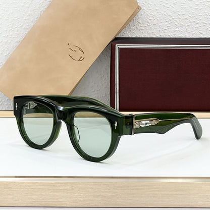 JACQ Cross-border Turquoise Handmade Glasses High-quality Sunglasses Men's Advanced Sense Big-name Sunglasses Women's UV Protection