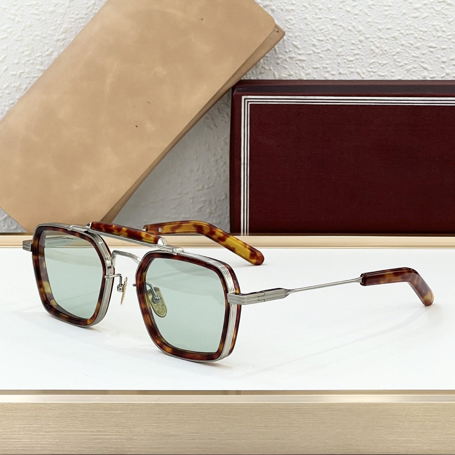 Cross-border JACQ Fashion Handmade Glasses Women's High-end Sense Big-name Sunglasses Men's UV-proof High-version Sunglasses Tide