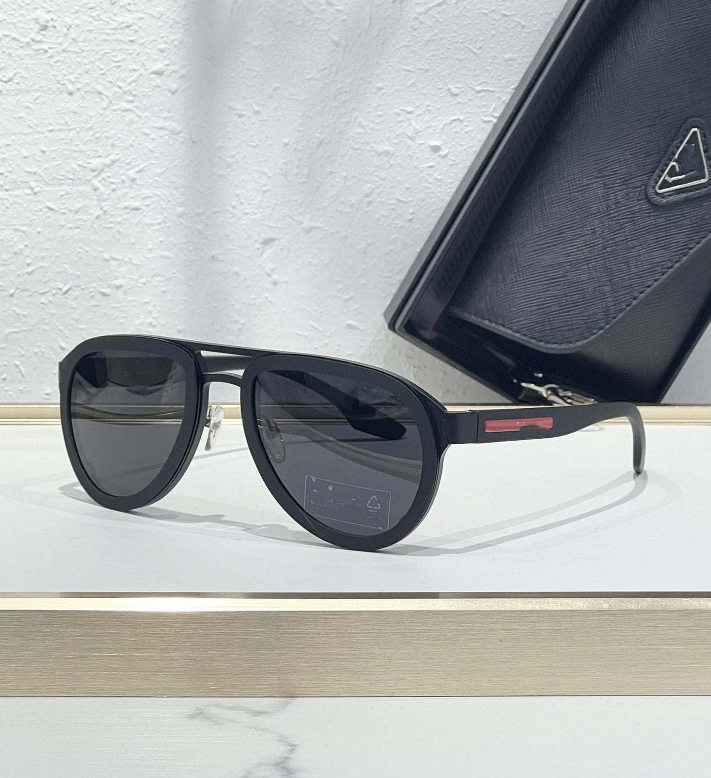 PRA Cross-border Fashion Toad Round Sports Classic Red Label Men's Sunglasses Ultra-light Outdoor Women's Sunglasses SPR56XS