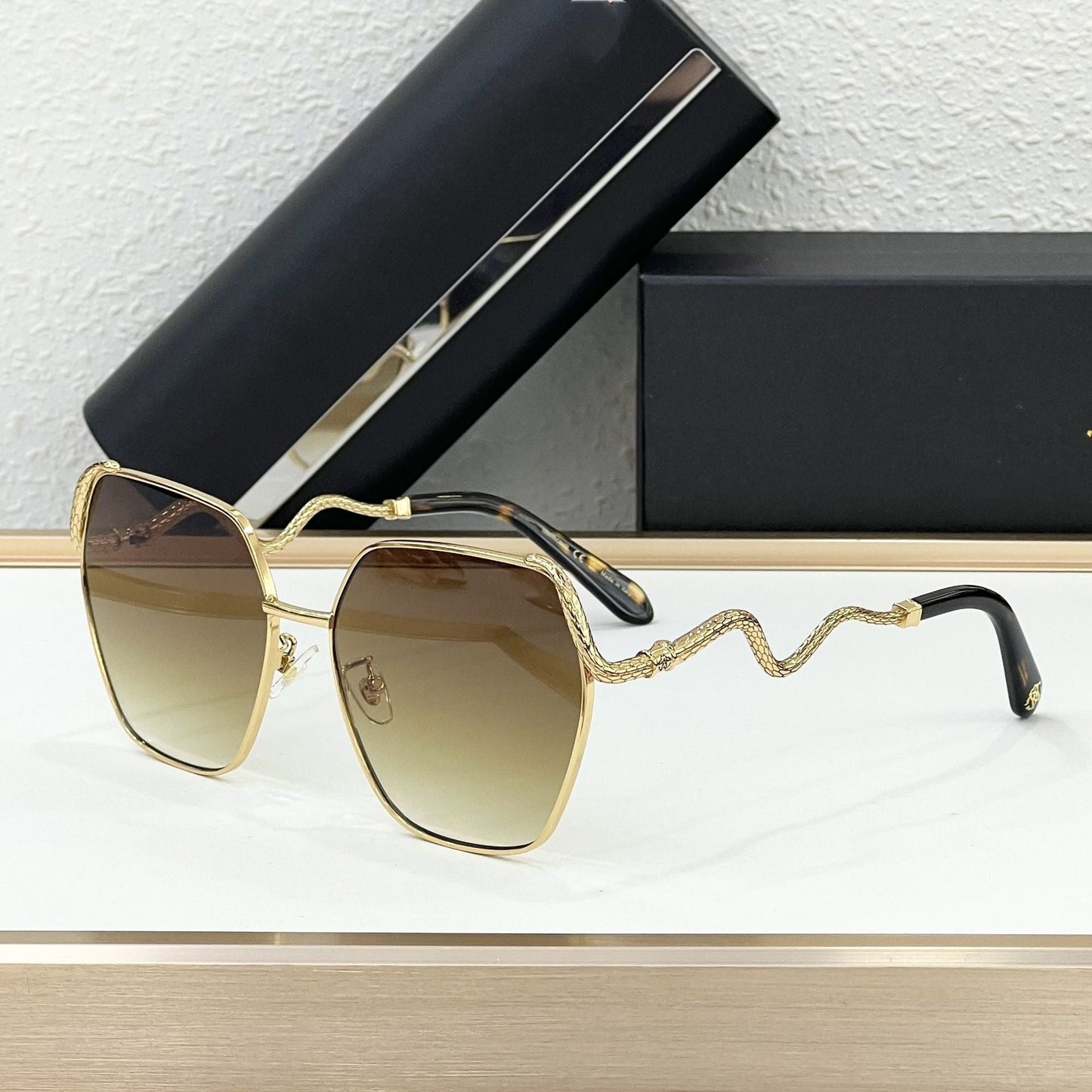 Cross-border European and American New SRC035M Metal Sunglasses Men's High-end UV-proof Sunglasses Women's High-end Sense