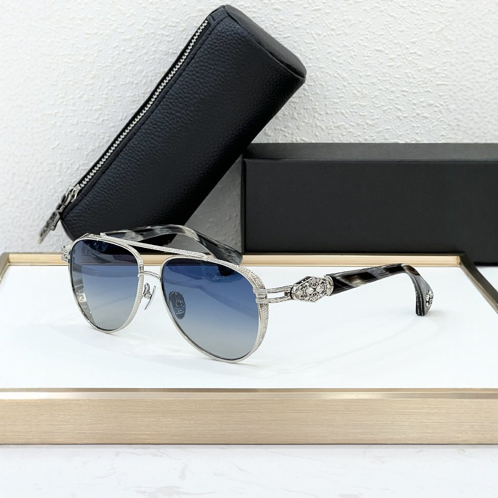 Croix Cross-border Titanium Edition Metal Sunglasses High-end Luxury Sunglasses Men's Party Street Shooting Cool Trend CH8308