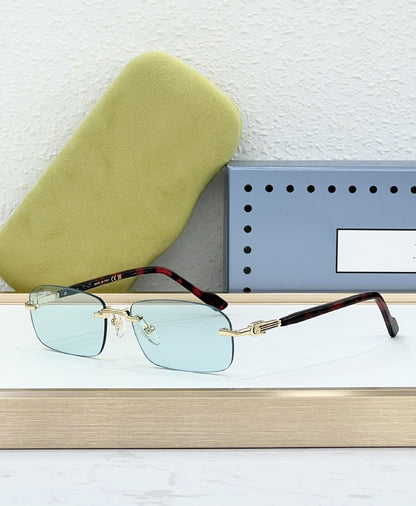 GG1221S Sunglasses Women's High-end Fashion Personality Xiaohongshu Ins The Same Frameless High-version Sunglasses Men