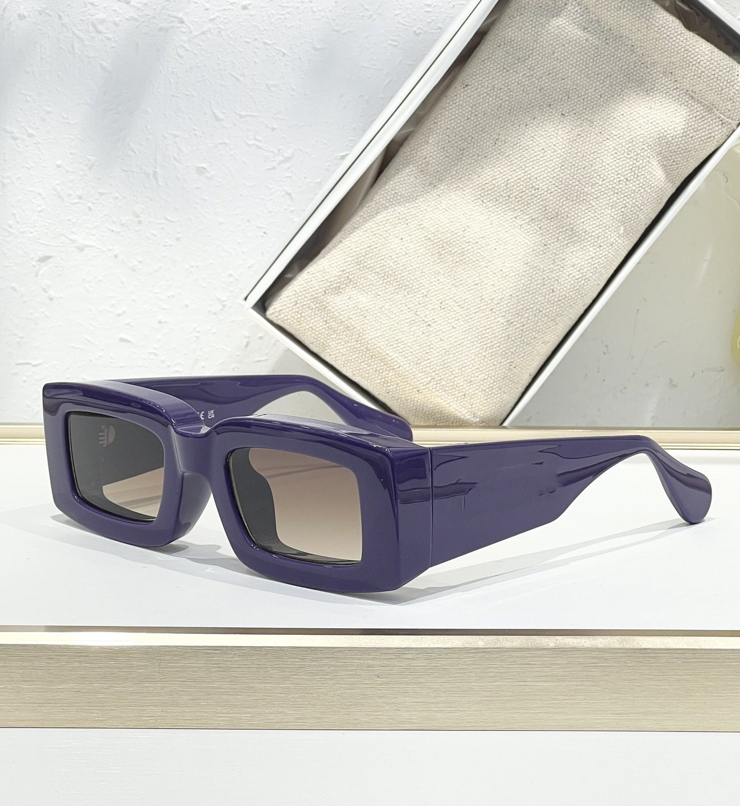 JACQU JAC235 TOP QUALITY Fashion Light Luxury Heavy Plate Square Vacation UV-proof Men's and Women's Sunglasses