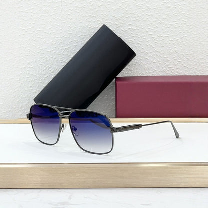 Cross-border CAR Fashion Light Luxury Metal Style Sunglasses Ins Vacation Square Tide Version Men's and Women's Outdoor Sunglasses UV-proof