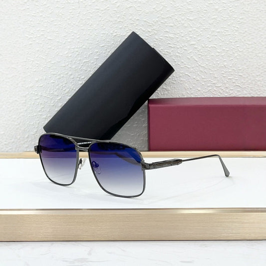 Cross-border CAR Fashion Light Luxury Metal Style Sunglasses Ins Vacation Square Tide Version Men's and Women's Outdoor Sunglasses UV-proof