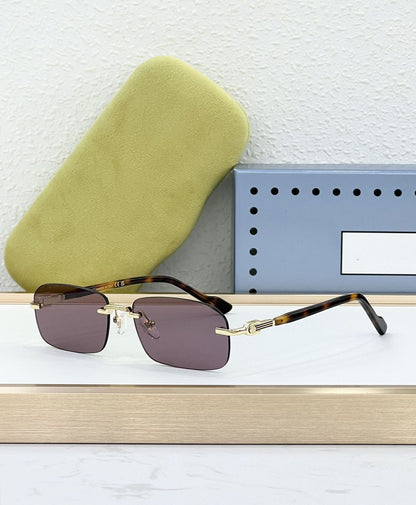 GG1221S Sunglasses Women's High-end Fashion Personality Xiaohongshu Ins The Same Frameless High-version Sunglasses Men