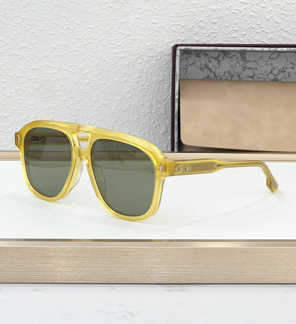 JMM Cross-border European and American Fashion Light Luxury Handmade Vacation Tide Version Large Frame Men's and Women's Sunglasses Party Sunglasses LEONARD