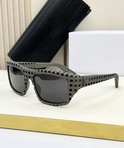 Cross-border New Light Luxury Fashion 3D Printing Cool Hollow Ultra-light Spice Girl Women's Sunglasses Outdoor Sunscreen Men's Sunglasses