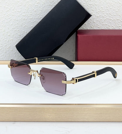 Cross-border CAR High-grade Wooden Frameless Sunglasses Men's High-end Sense European and American Fashion Big-name Sunglasses Women's UV Protection