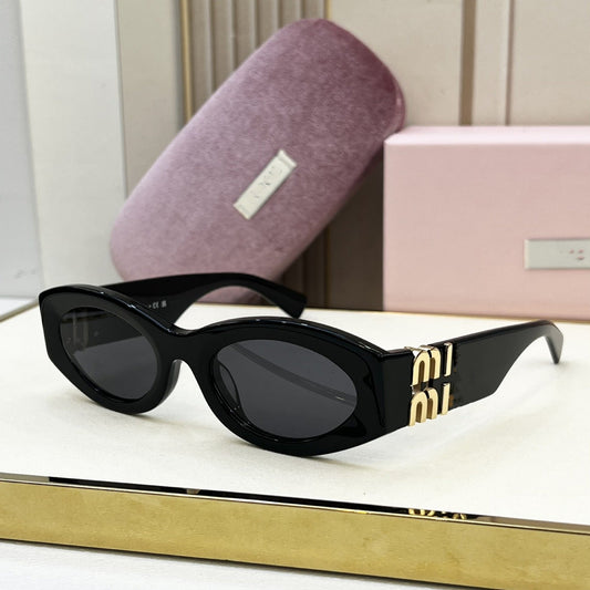 Cross-border Mijia Plate Sunglasses Women's High-end Fashion Retro Cat's Eye Big-name Sunglasses UV Protection 11W