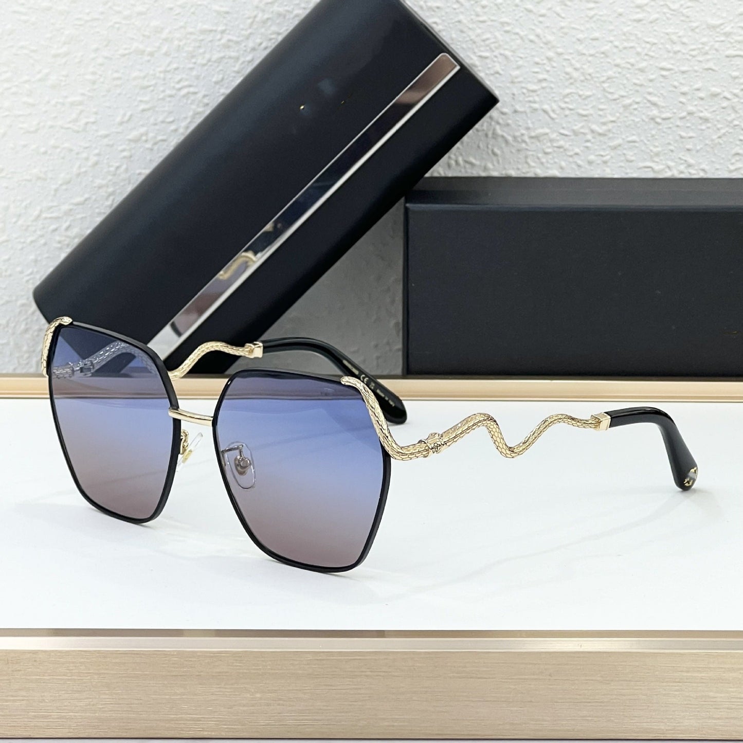 Cross-border European and American New SRC035M Metal Sunglasses Men's High-end UV-proof Sunglasses Women's High-end Sense