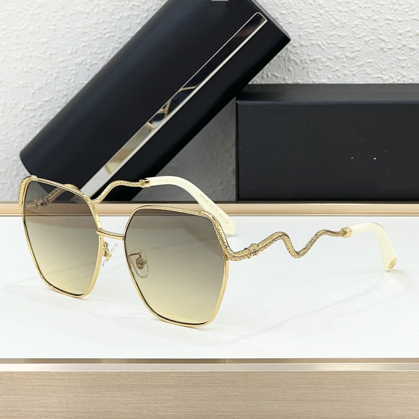 Cross-border European and American New SRC035M Metal Sunglasses Men's High-end UV-proof Sunglasses Women's High-end Sense