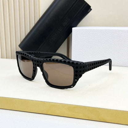 Cross-border New Light Luxury Fashion 3D Printing Cool Hollow Ultra-light Spice Girl Women's Sunglasses Outdoor Sunscreen Men's Sunglasses