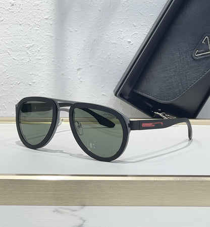 PRA Cross-border Fashion Toad Round Sports Classic Red Label Men's Sunglasses Ultra-light Outdoor Women's Sunglasses SPR56XS