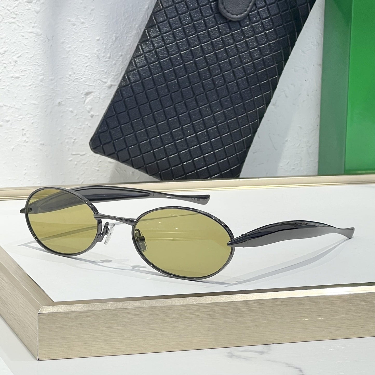 Cross-border European and American Sardines Metal Sunglasses Men's High-end Fashion Glasses Big-name Sunglasses Women's UV Protection