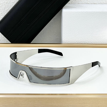 D New Fashion Design Headband Sunglasses Xiaohongshu Same Outdoor Sports Sunglasses High Sense of Tide Punk