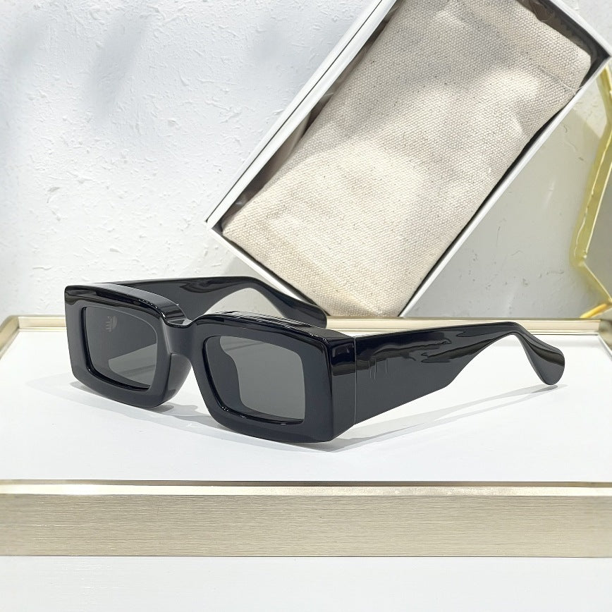 JACQU JAC235 TOP QUALITY Fashion Light Luxury Heavy Plate Square Vacation UV-proof Men's and Women's Sunglasses