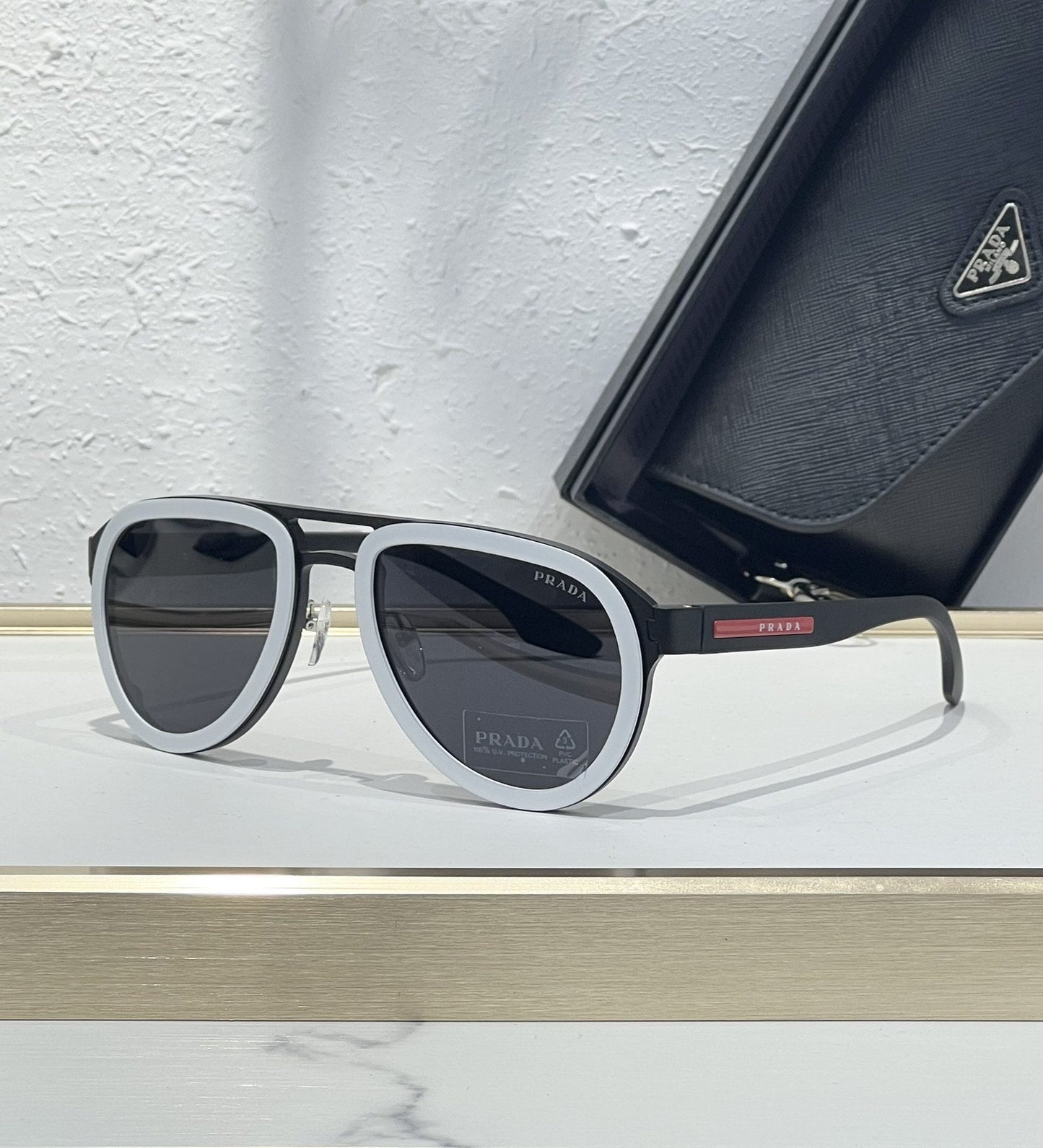 PRA Cross-border Fashion Toad Round Sports Classic Red Label Men's Sunglasses Ultra-light Outdoor Women's Sunglasses SPR56XS