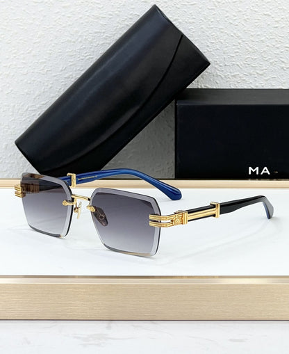 Cross-border New Sunglasses Hot-selling MAY Fashion Luxury Frameless Sunglasses Men's and Women's High Version UV Protection