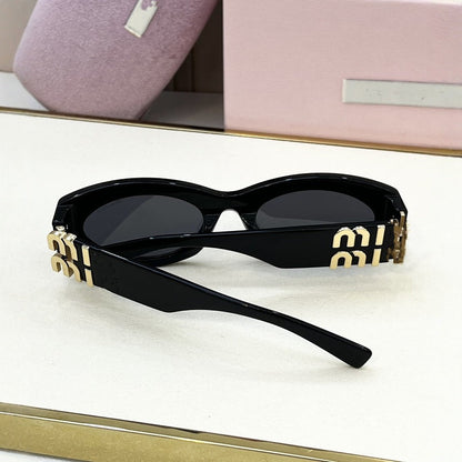 Cross-border Mijia Plate Sunglasses Women's High-end Fashion Retro Cat's Eye Big-name Sunglasses UV Protection 11W