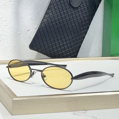 Cross-border European and American Sardines Metal Sunglasses Men's High-end Fashion Glasses Big-name Sunglasses Women's UV Protection