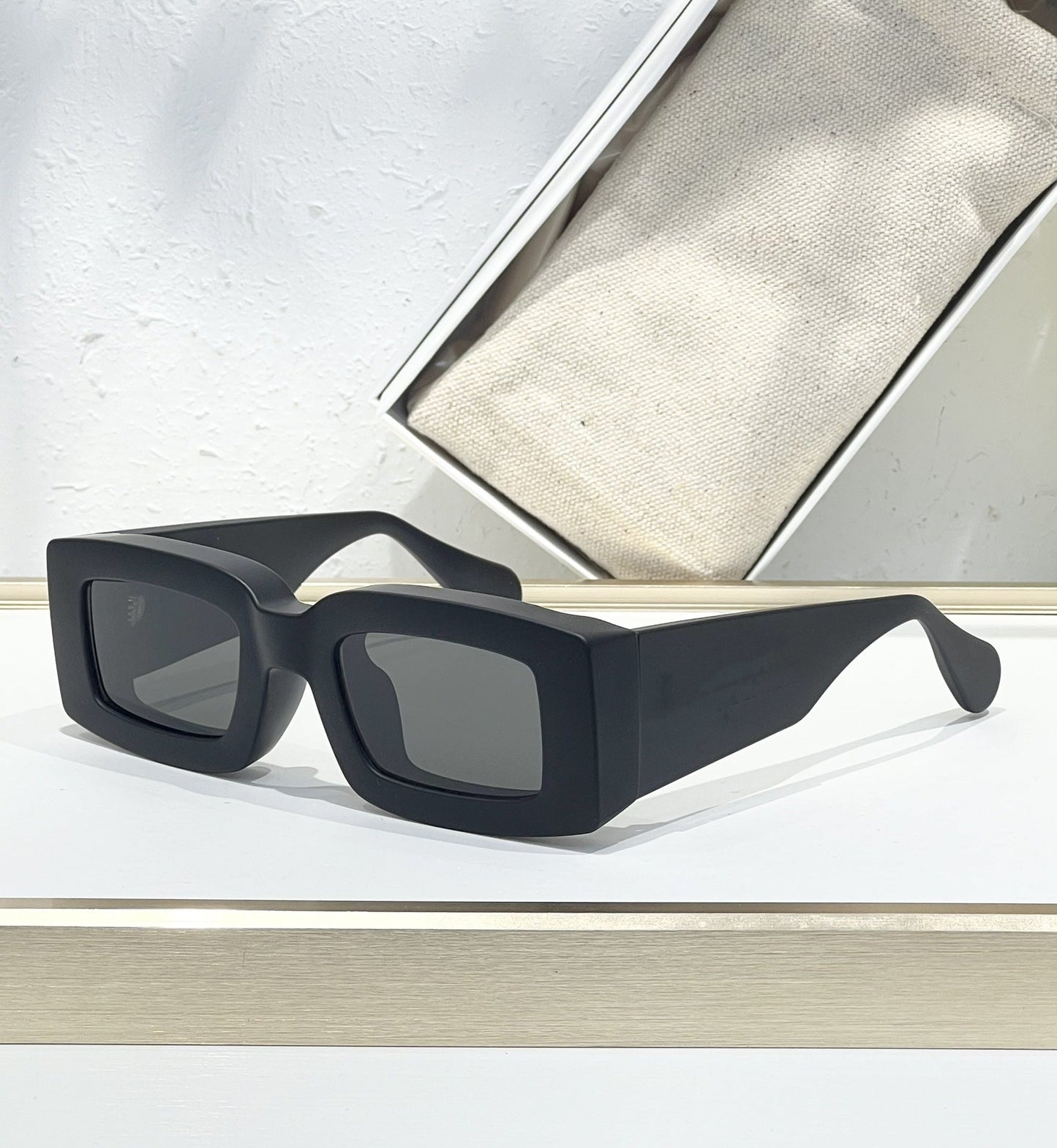 JACQU JAC235 TOP QUALITY Fashion Light Luxury Heavy Plate Square Vacation UV-proof Men's and Women's Sunglasses