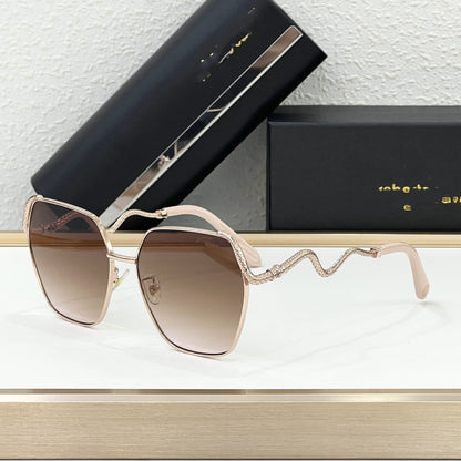 Cross-border European and American New SRC035M Metal Sunglasses Men's High-end UV-proof Sunglasses Women's High-end Sense