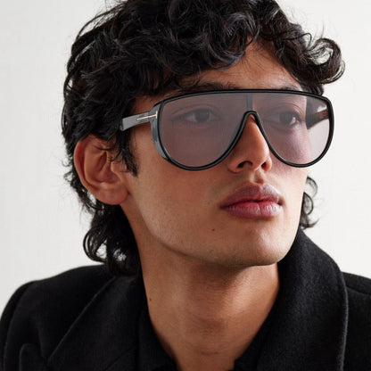 Cross-border European and American Fashion Sunglasses Men's High-end Sense Personalized Large-frame Toad Glasses Big-name Sunglasses Women's UV Protection