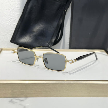 Cross-border K Home Fashion Light Luxury Small Square Metal Trend Edition Holiday Premium Sunglasses Men's and Women's Sunglasses P73