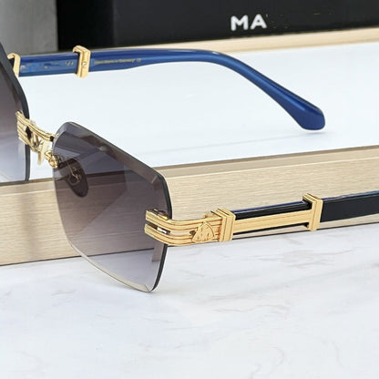 Cross-border New Sunglasses Hot-selling MAY Fashion Luxury Frameless Sunglasses Men's and Women's High Version UV Protection