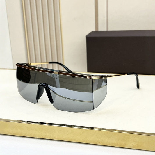 Cross-border Exclusive for Tom's Home, Popular in Europe and America, Luxury Men's and Women's Square Frame One-piece Glasses, Sunscreen, Fashion Sunglasses, Sunglasses.