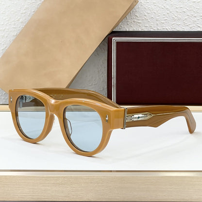 JACQ Cross-border Turquoise Handmade Glasses High-quality Sunglasses Men's Advanced Sense Big-name Sunglasses Women's UV Protection