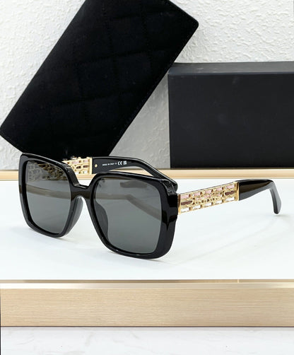 New Xiaoxiangfeng Sunglasses Women's High-end Fashion Large-frame Square Retro Wind Sunshade UV-proof Sunglasses