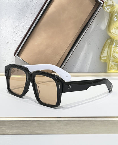 Cross-border JACQ European and American Fashion Sunglasses Men's High-end Square Plate Glasses Big-name Sunglasses Women's UV Protection