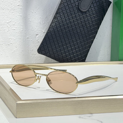 Cross-border European and American Sardines Metal Sunglasses Men's High-end Fashion Glasses Big-name Sunglasses Women's UV Protection