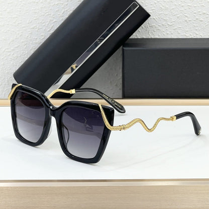 Cross-border SRC034M New Large-frame Sunglasses Women's High-end Fashion Retro Style Big-name Sunglasses UV Protection