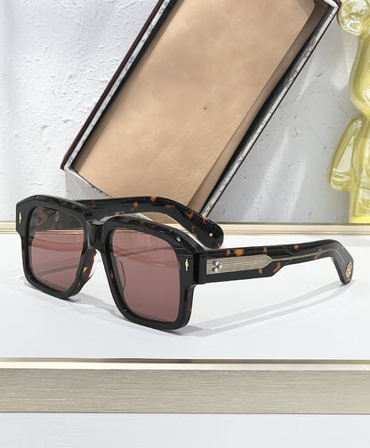 Cross-border JACQ European and American Fashion Sunglasses Men's High-end Square Plate Glasses Big-name Sunglasses Women's UV Protection