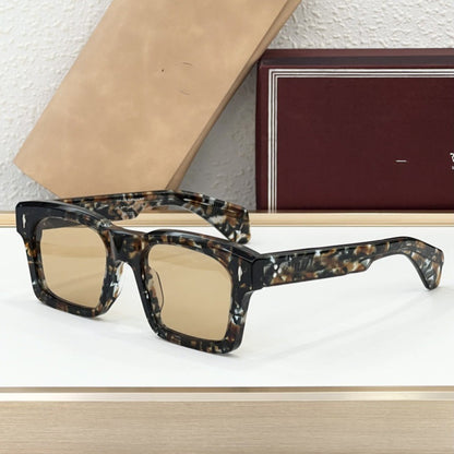 Cross-border JACQ New Fashion Box Sunglasses Men's High-end Sense Retro Versatile Sunscreen Sunglasses Women's UV Protection