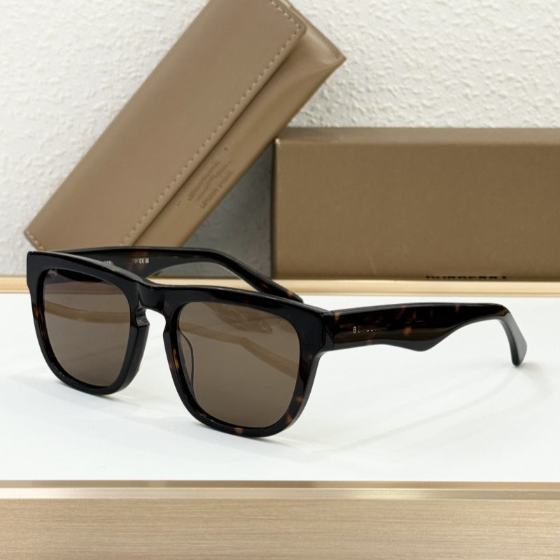 Cross-border Exclusive Supply of European and American Style Ins Personalized Sunglasses Women's High-end Plate Fashion Sunglasses Trendy Men UV Protection