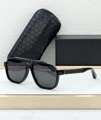 Cross-border European and American PP Fashion Sunglasses Men's Advanced Pilot Sunglasses Large Frame Plate Glasses Women's UV Protection