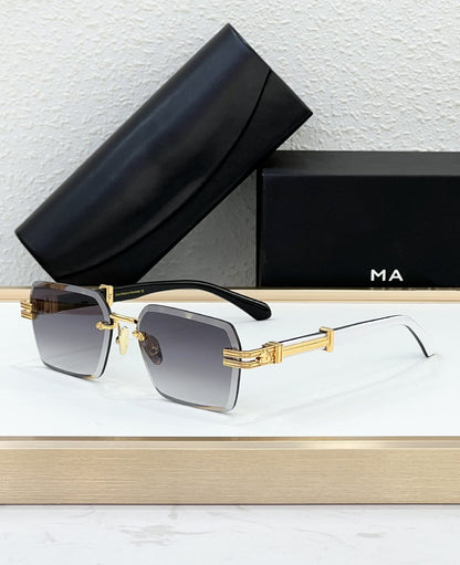 Cross-border New Sunglasses Hot-selling MAY Fashion Luxury Frameless Sunglasses Men's and Women's High Version UV Protection