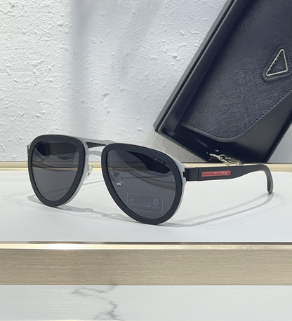 PRA Cross-border Fashion Toad Round Sports Classic Red Label Men's Sunglasses Ultra-light Outdoor Women's Sunglasses SPR56XS